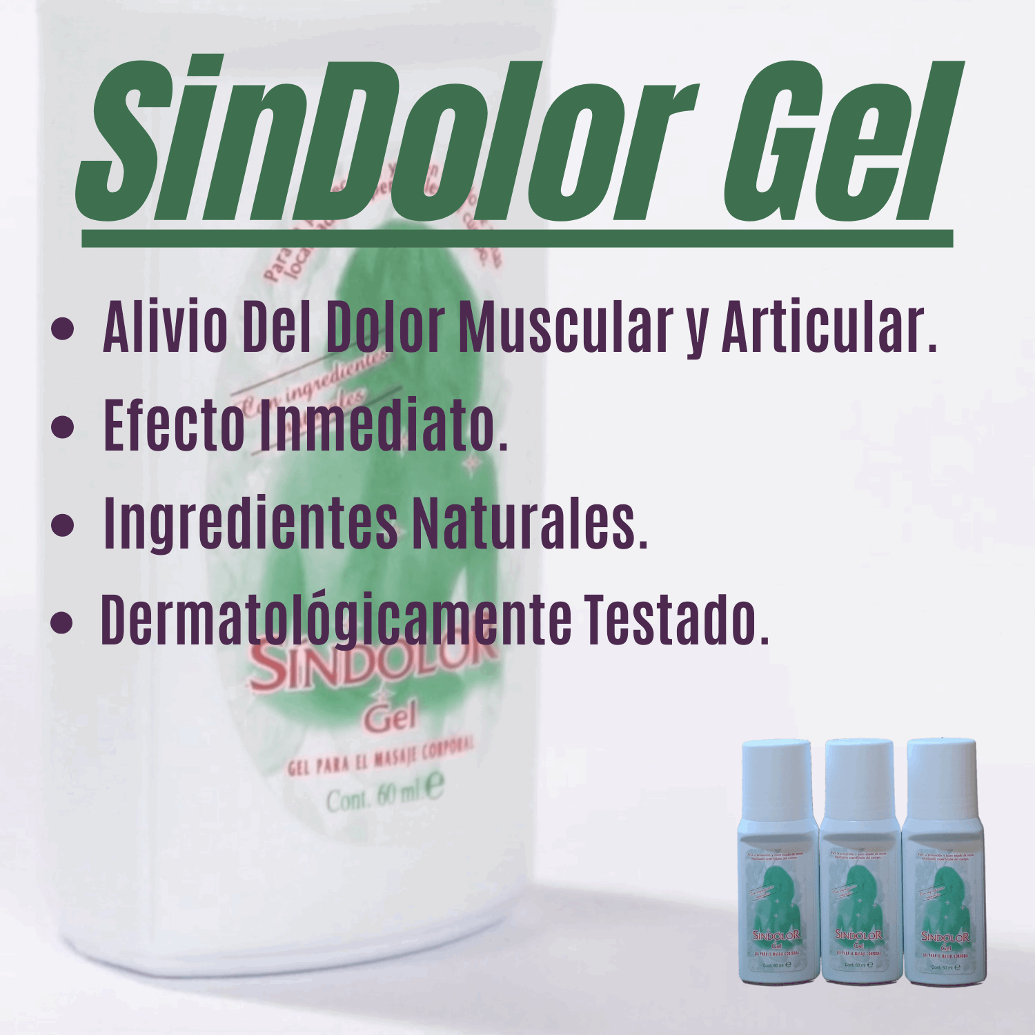 Ficha Informativa Lote 3 Gel Sin Dolor Rollon 60 ml