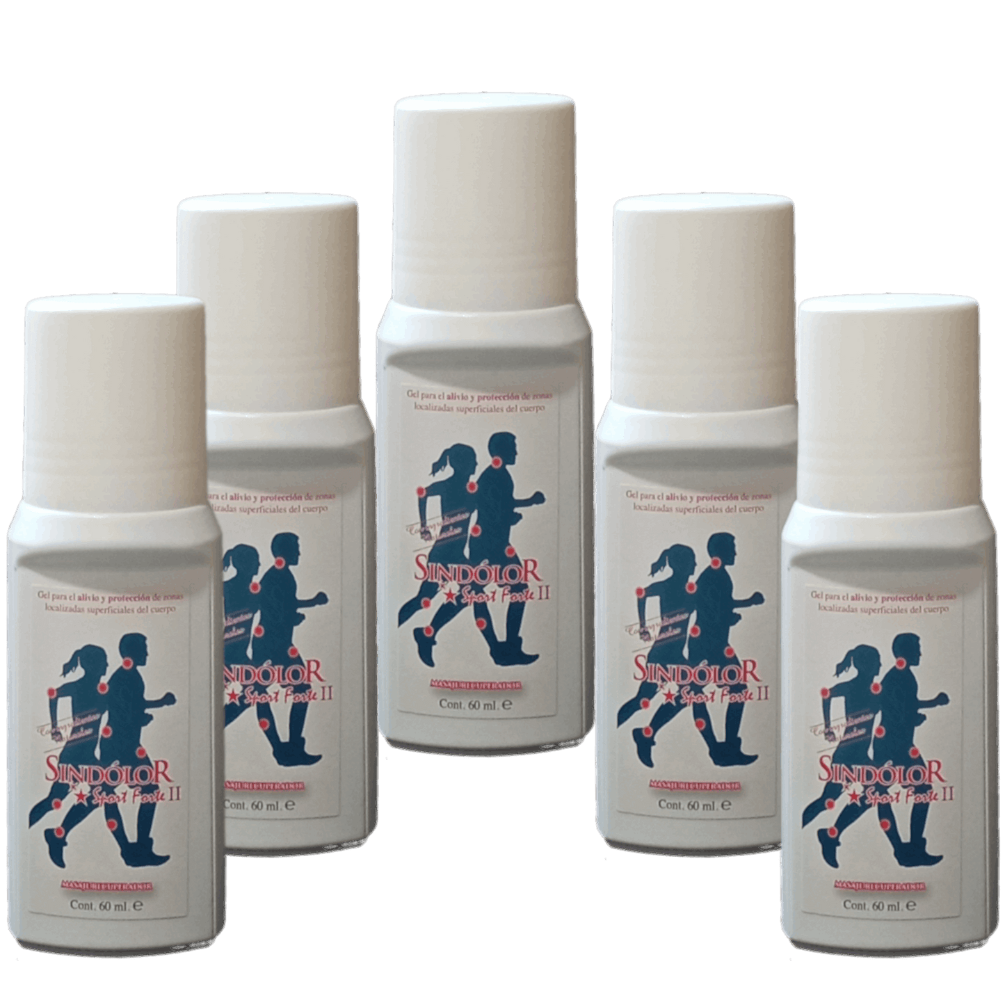 Sindolor Sport Forte Gel Rollon Pack 5 Unidades x 60 ml