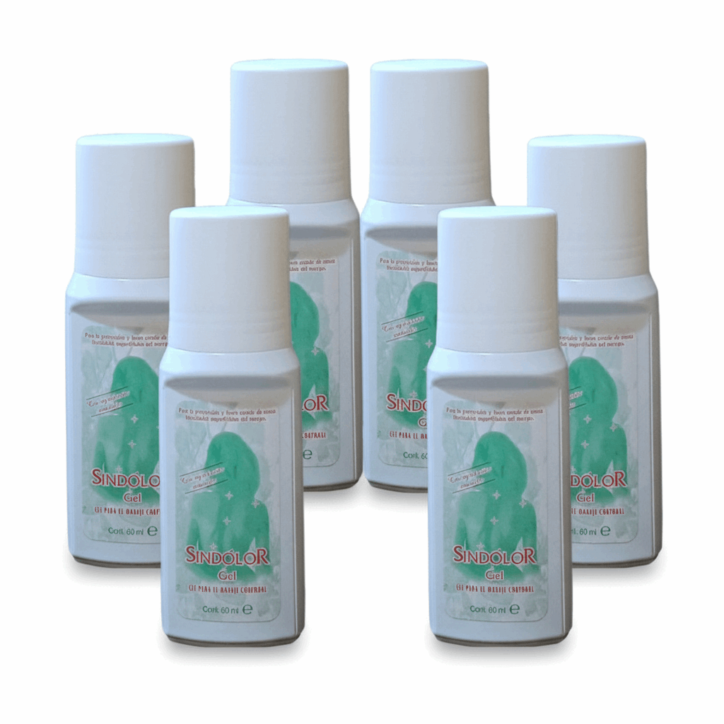 Sindolor Gel Rollon Pack 6 Unidades x 60 ml