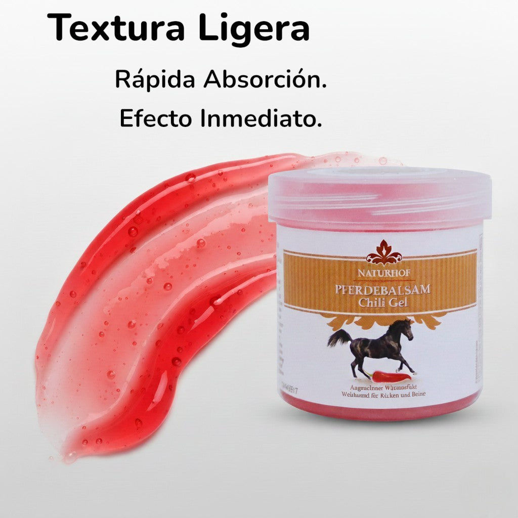 Gel De Caballo Chili Gel Naturhof - Gel de Masaje Efecto Calor Extremo (250ml)